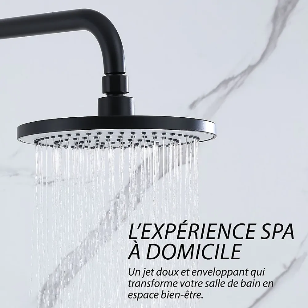 Colonne De Douche Mécanique|Dileci Colonne de douche noir mat - 2 fonctions -