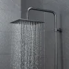 Bain-Bain Colonne de douche Noir Mat Avec Tablette KIRA -