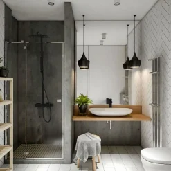 Colonne De Douche Mécanique|Essebagno Colonne de douche noire avec mitigeur mécanique Kiara