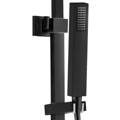 Colonne De Douche Mécanique|Essebagno Colonne de douche noire avec mitigeur mécanique Kiara