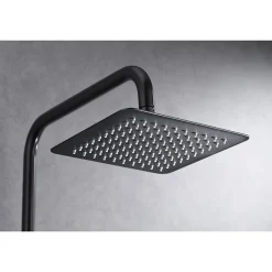 Imex Products Colonne de douche noire gun metal en acier et laiton avec mitigeur monocommande