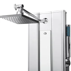 Tectake Colonne de douche Panneau de douche en Aluminium argent