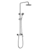 Kibath Colonne de douche ronde CAN monocommande, 83-126 cm, finition chrome poli, en laiton