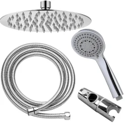 Colonne De Douche Mécanique|Kibath Colonne de douche ronde monocommande PIN, 80-120 cm, finition chrome poli, en laiton