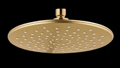 Colonne De Douche Sans Robinetterie|Wenko Colonne de douche sans robinetterie avec douchette + pomme de tête + barre réglable + flexible, doré, Young Line