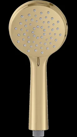 Colonne De Douche Sans Robinetterie|Wenko Colonne de douche sans robinetterie avec douchette + pomme de tête + barre réglable + flexible, doré, Young Line
