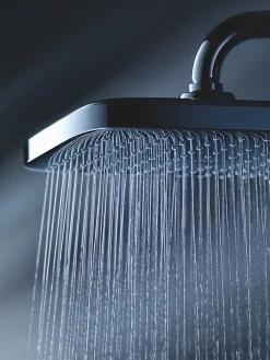 Colonne De Douche Sans Robinetterie|Grohe Colonne de douche sans robinetterie avec pommeau + douchette 1 jet + flexible + barre réglable Vitalio Start 250 Cube