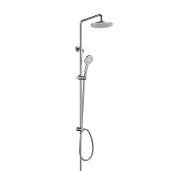 Cecipa Max Colonne de douche sans robinetterie avec pommeau + douchette+ flexible + barre réglable