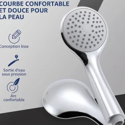Colonne De Douche Sans Robinetterie|Homelody Colonne de Douche sans Robinetterie Murale Hydromassante avec Douchette et Pommeau de Douche Chromé