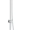 Grohe Colonne de douche sans robinetterie avec pommeau + douchette 3 jets + flexible + barre réglable, chrome, Vitalio Joy System 260
