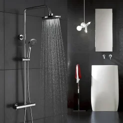 Robinet De Douche|Hudor Colonne de douche SC418 CHROME Collection Erymanthe