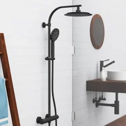 Colonne De Douche Thermostatique|Schütte Colonne de douche MADURA FRESH noir mat