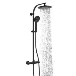 Colonne De Douche Thermostatique|Schütte Colonne de douche MADURA FRESH noir mat