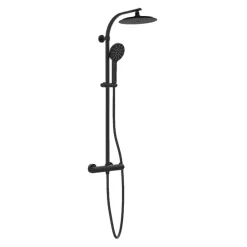 Colonne De Douche Thermostatique|Schütte Colonne de douche MADURA FRESH noir mat