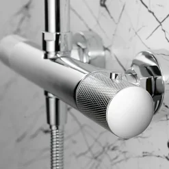 Colonne De Douche Thermostatique|Imex Colonne de Douche Thermostatique Anti-Calcaire Chrome MONZA BTD038