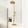 GoodHome Colonne de douche thermostatique, doré, Owens