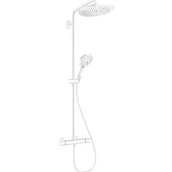 Colonne De Douche Thermostatique|Hansgrohe Colonne de douche thermostatique Croma Select S 280 blanc mat