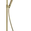 Colonne De Douche Thermostatique|Hansgrohe Colonne de douche thermostatique avec pommeau + douchette 1 jet + flexible + barre réglable, doré, Raindance Select S 240 PowderRain