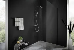 Hansgrohe Colonne de douche thermostatique Vernis Shape 230 Green chromé