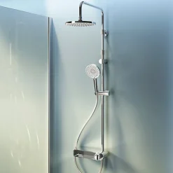 Colonne De Douche Thermostatique|Am.Pm Europe Colonne de douche thermostatique, avec mitigeur thermostatique Système de douche avec robinet Chrome, F0785A600 X-Joy AM.PM