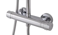 Colonne De Douche Thermostatique|Cooke & Lewis Colonne de douche thermostatique effet chromé avec douchette et pommeau, Lidia
