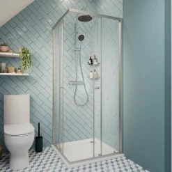 Colonne De Douche Thermostatique|Cooke & Lewis Colonne de douche thermostatique effet chromé avec douchette et pommeau, Lidia