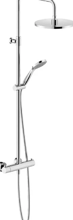 Robinet De Douche|Nobili Colonne de douche thermostatique TONDA - Coloris : PVD miele brossé