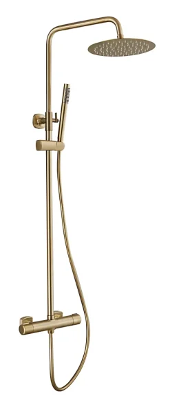 Edouard Rousseau Colonne de douche thermostatique laiton brossé, Doddy
