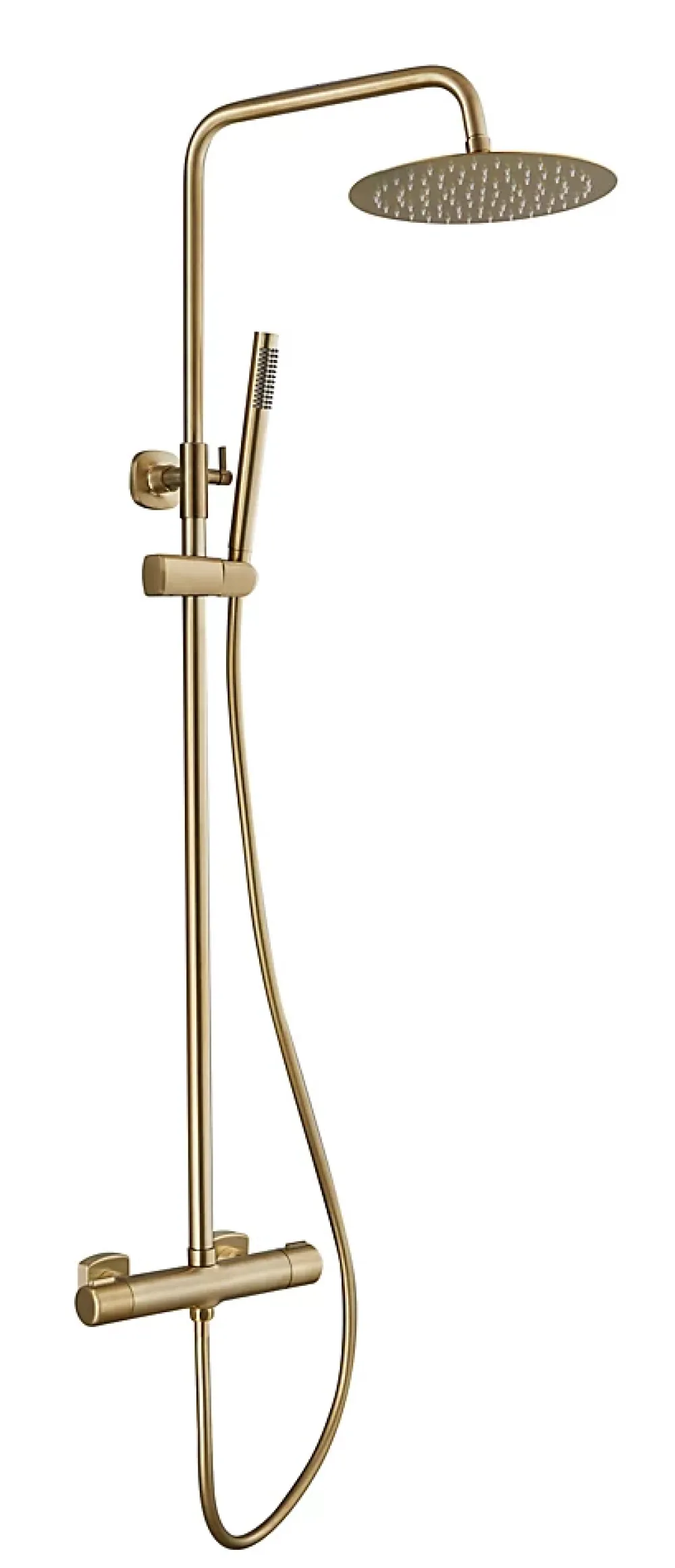 Edouard Rousseau Colonne de douche thermostatique laiton brossé, Doddy