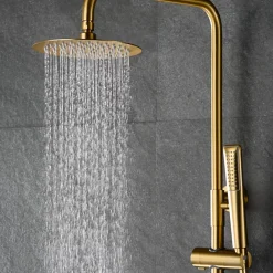 Imex Colonne de Douche Thermostatique Anti-Calcaire Or Brossé NAPOLES BTN047/OC
