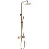 Hudor COLONNE DE DOUCHE THERMOSTATIQUE EN LAITON ROSÉ DORÉ (CUIVRE) SC418 COLLECTION PENEE