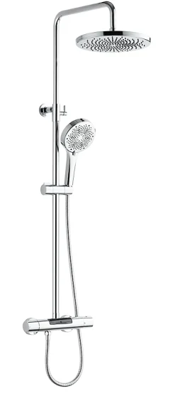 Colonne De Douche Thermostatique|Edouard Rousseau Colonne de douche thermostatique chrome XL, Ekogest