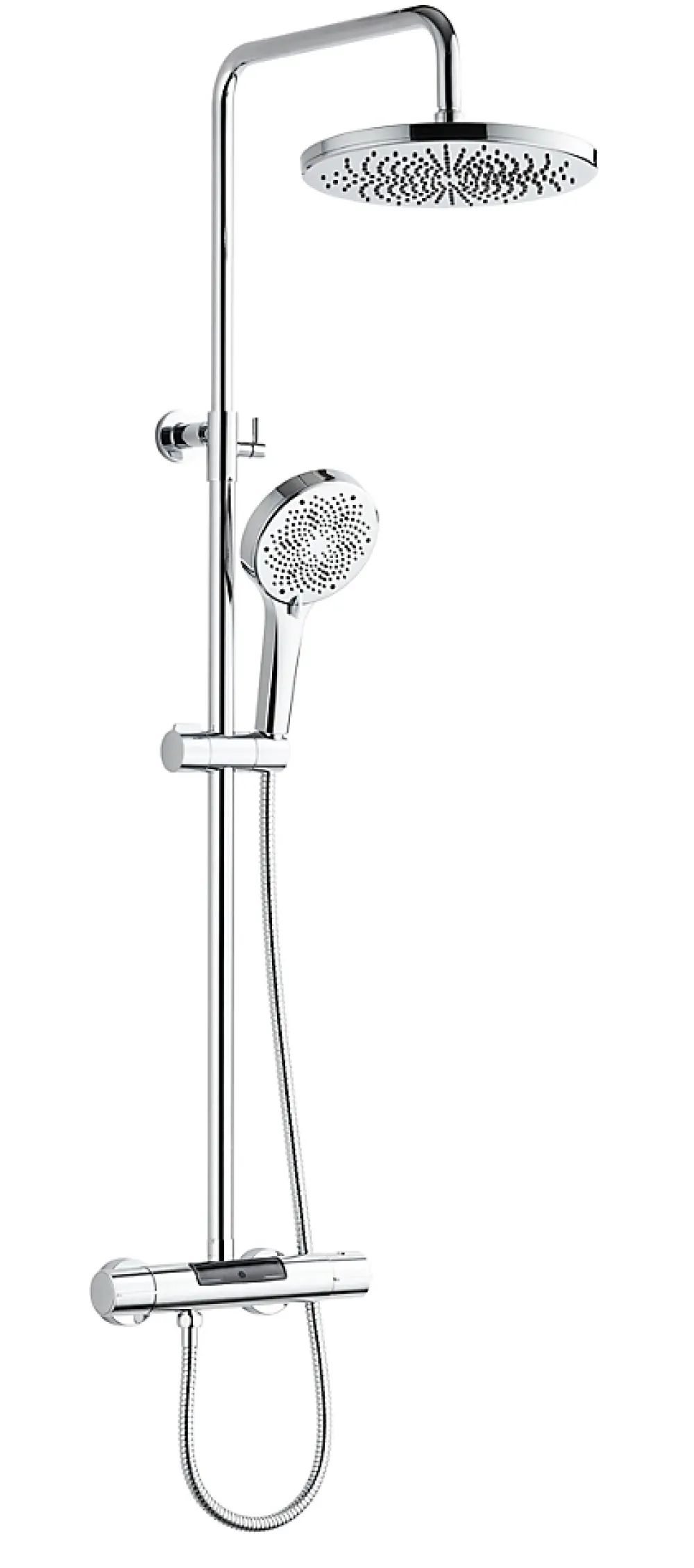 Colonne De Douche Thermostatique|Edouard Rousseau Colonne de douche thermostatique chrome XL, Ekogest