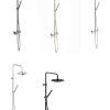 Robinet De Douche|Nobili Colonne de douche thermostatique TONDA avec douchette stylo - Coloris: PVD Miele brossé