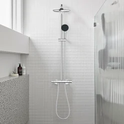 Colonne De Douche Thermostatique|Grohe Colonne de douche thermostatique chrome H.112 cm, Vitalio Start