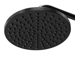 GoodHome Colonne de douche thermostatique Selenga noir