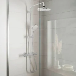 Colonne De Douche Hydromassante|Hansgrohe Colonne de douche thermostatique Vernis Blend 200 chromé