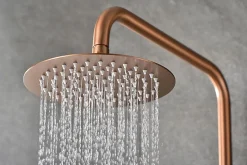 Imex Colonne de douche thermostatique série MONZA - Or rose brossé