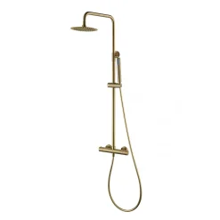 Imex Colonne de douche thermostatique série MONZA - Or rose brossé