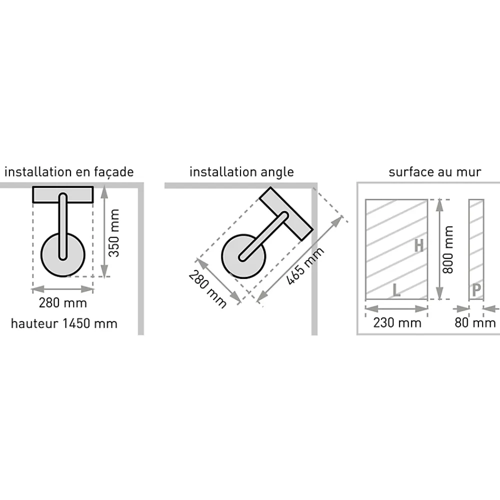Valentin Colonne de douche thermostatique avec tablette, pomme de tête, douchette et flexible, blanc, Nautilus