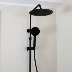 Essebagno Colonne de douche thermostatique noir Luisa