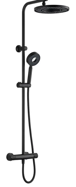 Colonne De Douche Thermostatique|Edouard Rousseau Colonne de douche thermostatique noire, Hoop