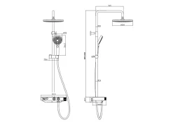 Colonne De Douche Thermostatique|Edouard Rousseau Colonne de douche thermostatique blanche, Ekogest
