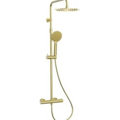 Colonne De Douche Thermostatique|Essebagno Colonne de douche thermostatique or brossé Luisa