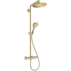 Hansgrohe Colonne de douche thermostatique Croma Select S 280 aspect doré poli