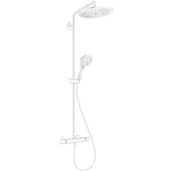 Colonne De Douche Thermostatique|Hansgrohe Colonne de douche thermostatique Croma Select S 280 EcoSmart blanc mat