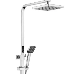 Robinet De Douche|Hudor COLONNE DE DOUCHE THERMOSTATIQUE CHROMÉE COLLECTION ENIPEE