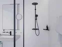 Hansgrohe Colonne de douche thermostatique noir Raindance Select S