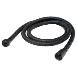 Schulte Colonne de douche thermostatique avec pommeau + douchette + flexible + barre réglable, coloris noir mat, Rain