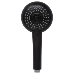 Schulte Colonne de douche thermostatique avec pommeau + douchette + flexible + barre réglable, coloris noir mat, Rain